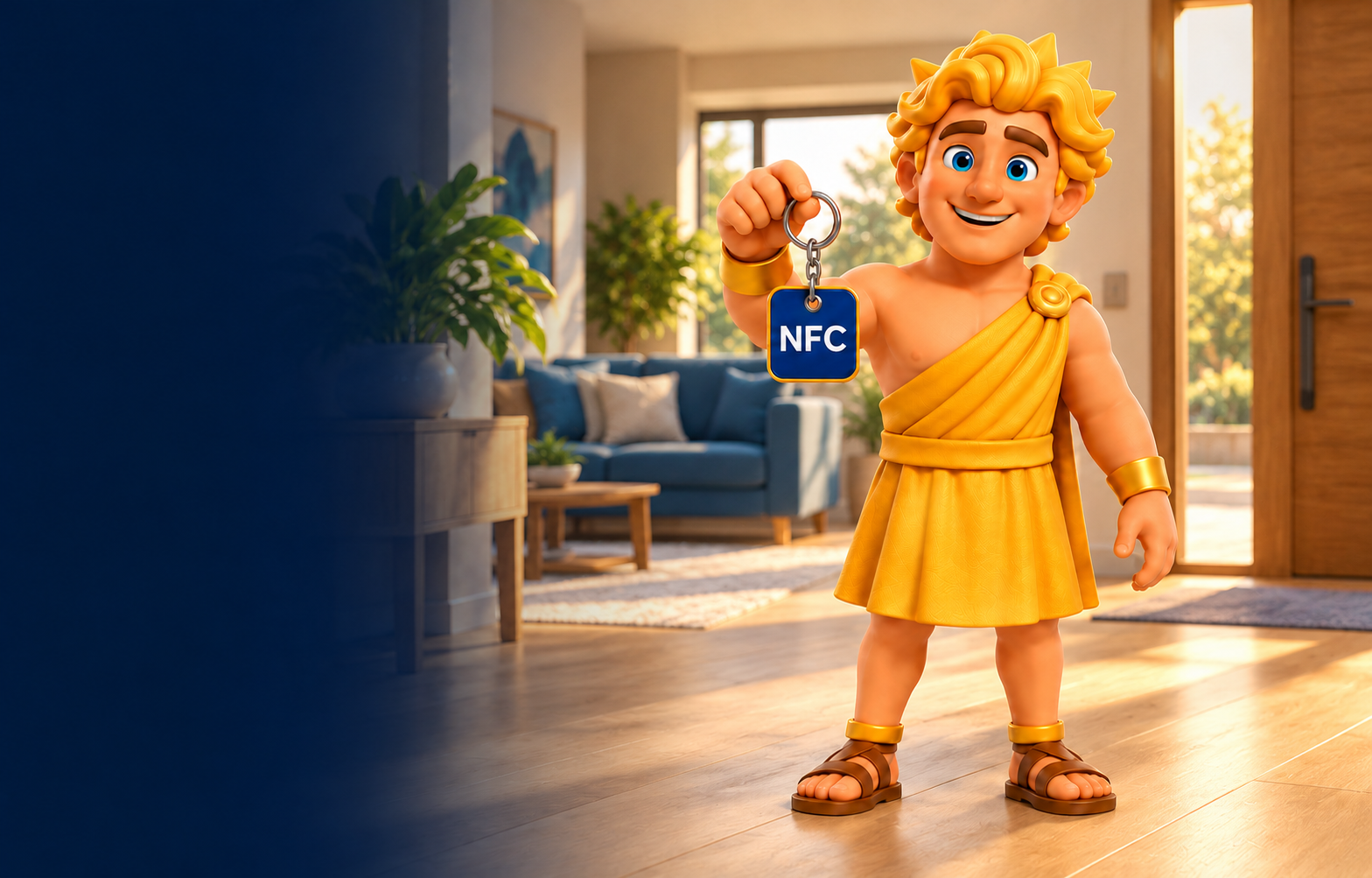 Apollo presenta il portachiave NFC PolisEnergia in casa